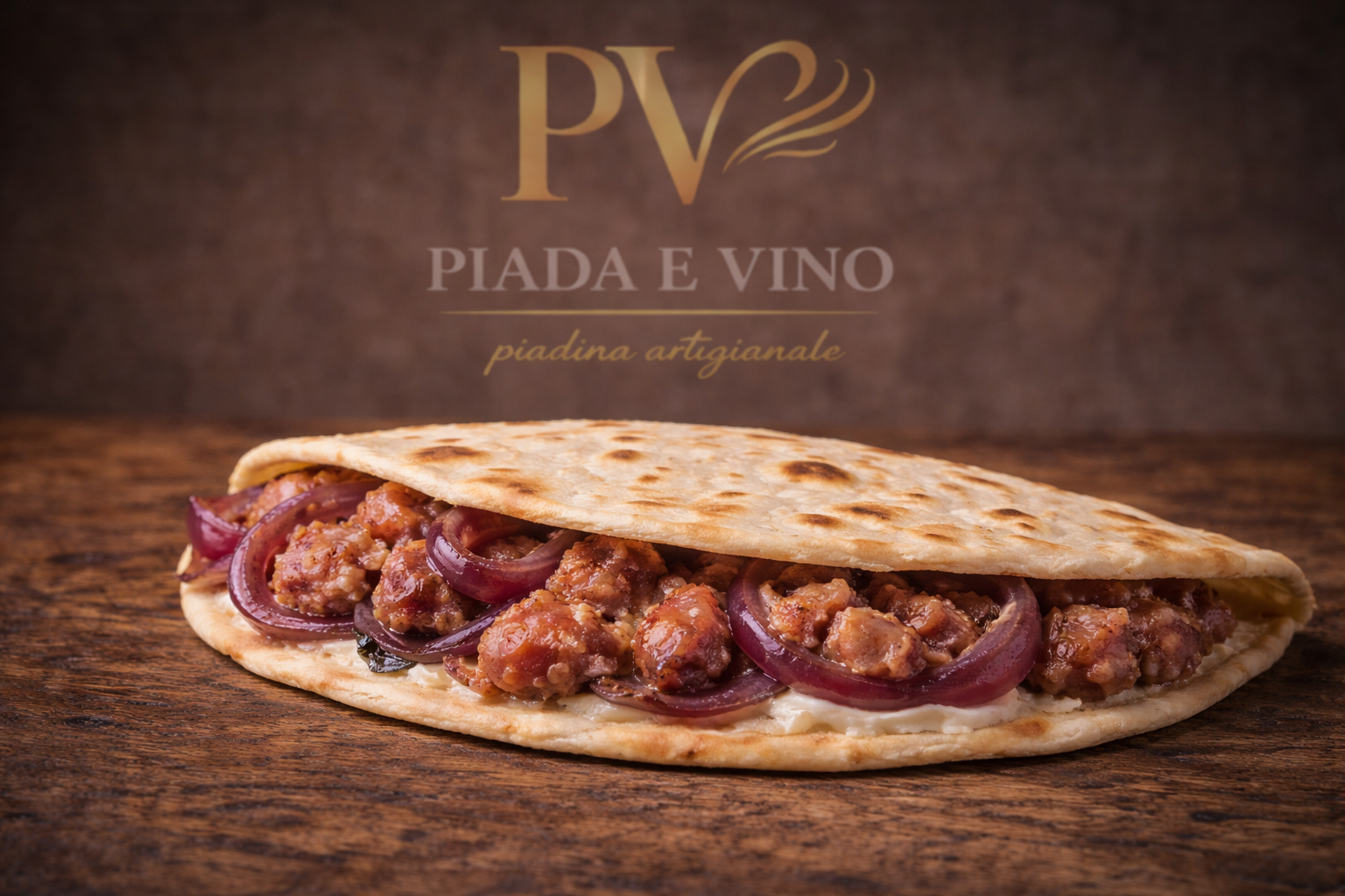 Piadina salsiccia e cipolla