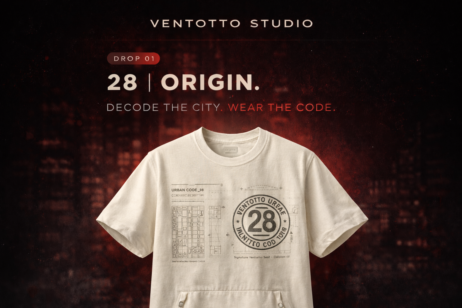 Blueprint Tee Offwhite – 28 | Origin