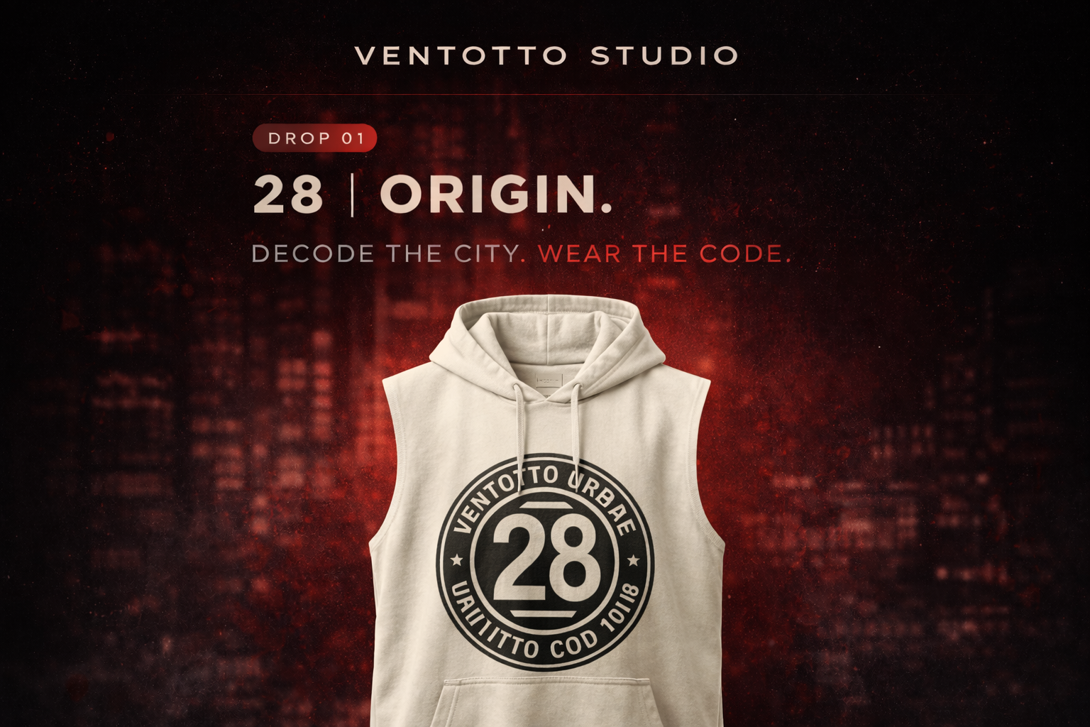 Hoodie · Ärmellos (Offwhite) – 28 | Origin