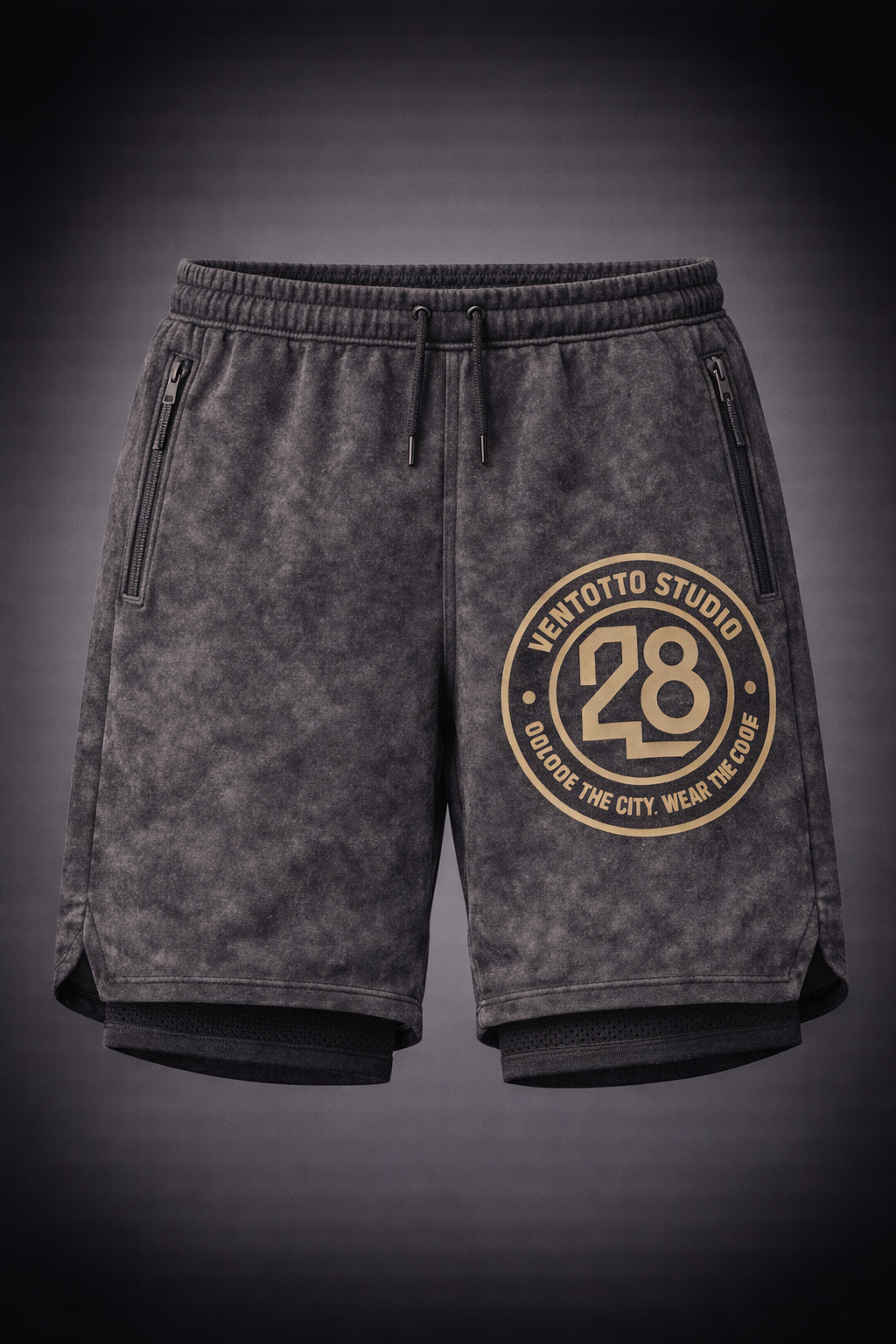 D Laufshorts – Ventotto Concrete Edition